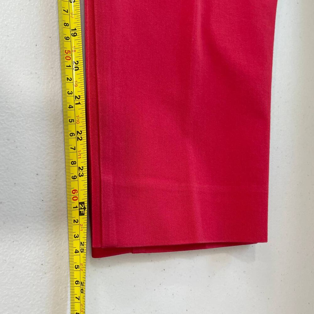 Estelle and Finn Red Stretch Tapered Leg Pants Slacks Leggings 10 - Picture 10 of 12